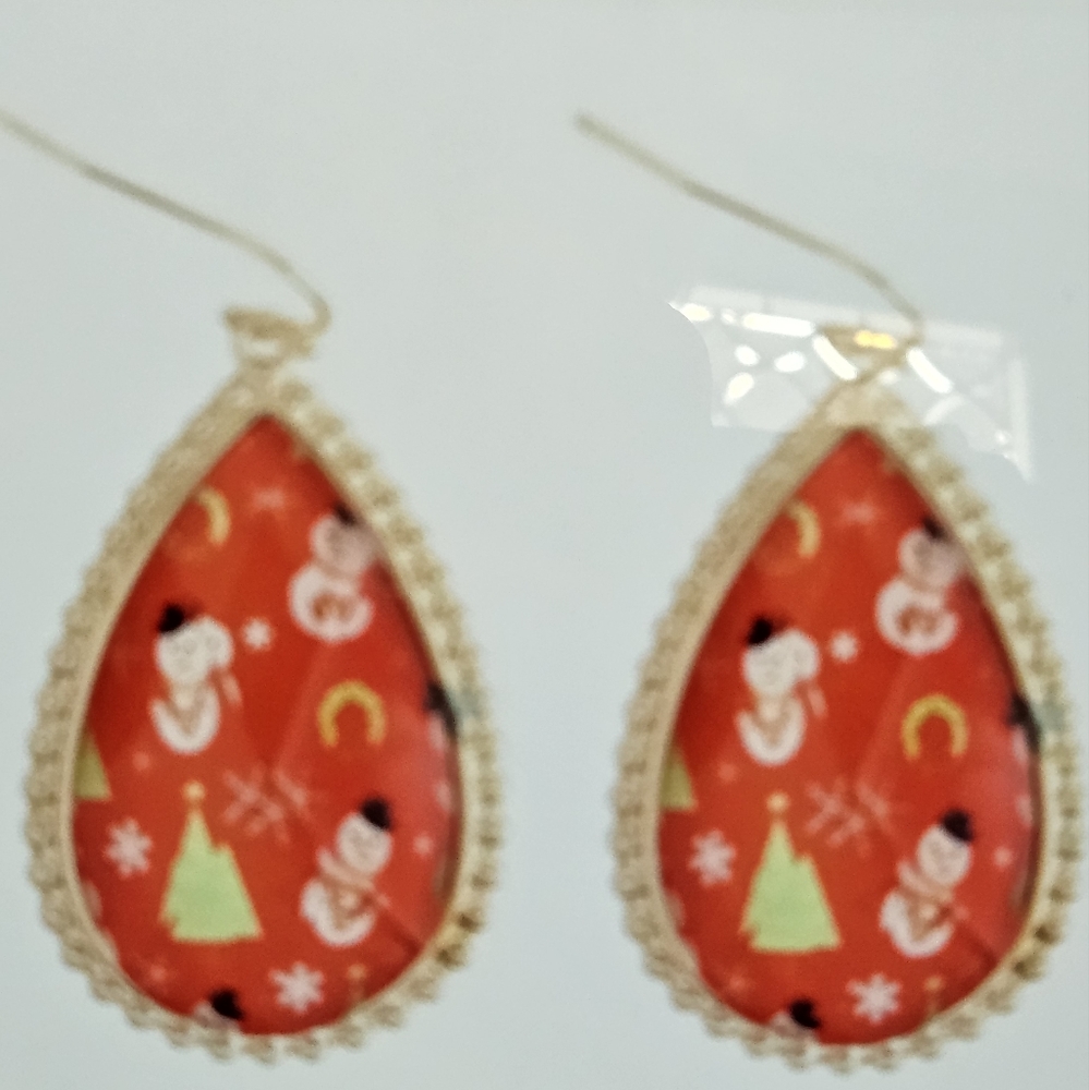 A Girl Thing Festive Red Earrings - Picture 2 of 4